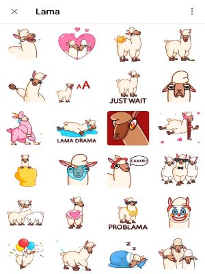 Llama Telegram Animated Sticker pack