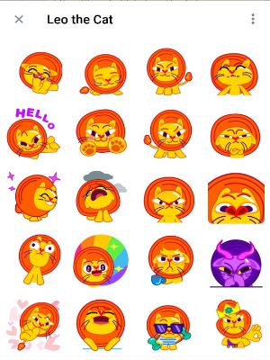 Leo the Cat Telegram Animated Sticker pack