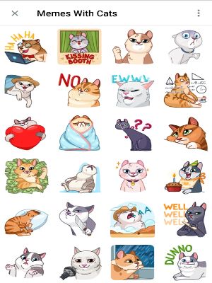 Memes With Cats Telegram Animated Sticker pack