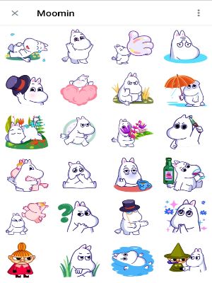 Moomin Telegram Animated Sticker pack