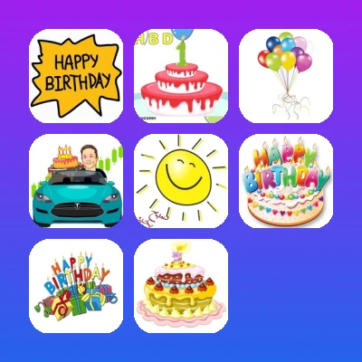 Birthday Telegram Stickers Set