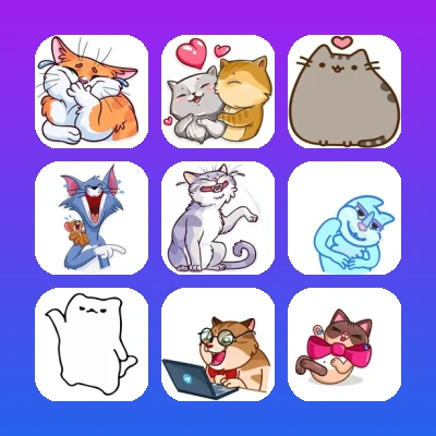 Cats Telegram Stickers Set