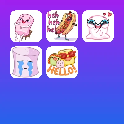 Marshmallow Telegram Stickers