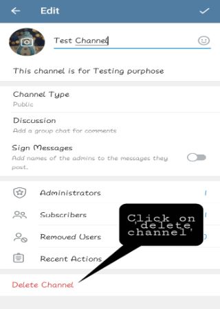channel delete telegram destroy confirm
