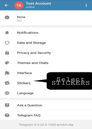 remove telegram X stickers step 2