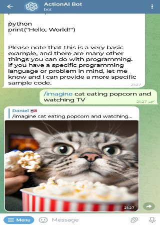 ActionAIBot bot step 3