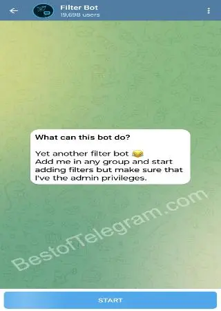 Filter Bot preview 1