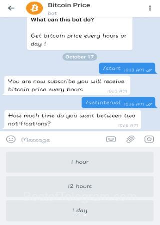 telegram bot bitcoin price