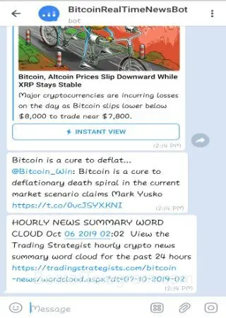BitcoinRealTimeNewsBot preview 4