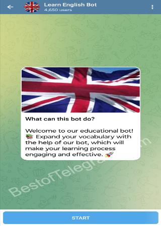 BotLearnEnglishBot step 1