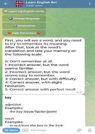 Learn English Bot preview 2