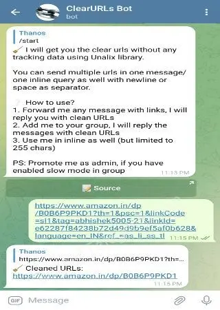 Clear URLs preview 2