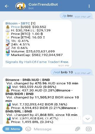 CoinTrendzBot step 2