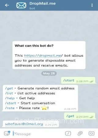 DropMail.me preview 2