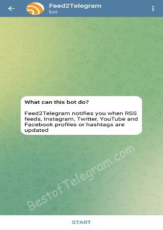 Feed2Telegram_bot bot step 1