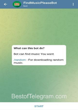 FindMusicPleaseBot bot step 1