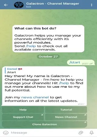 Galactron - Channel Manager preview 2