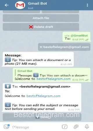 Gmail Bot preview 4