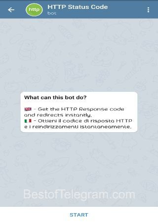 HttpResponseBotbot step 1 