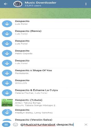 MusicsHuntersbot bot step 3