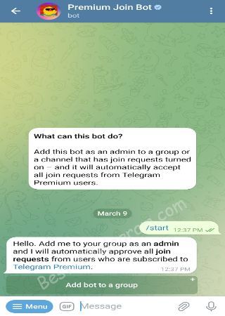 PremiumJoinBot bot step 2