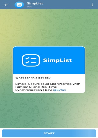SimpList bot step 1
