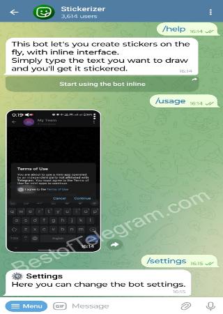 StickerizerBot bot step 2