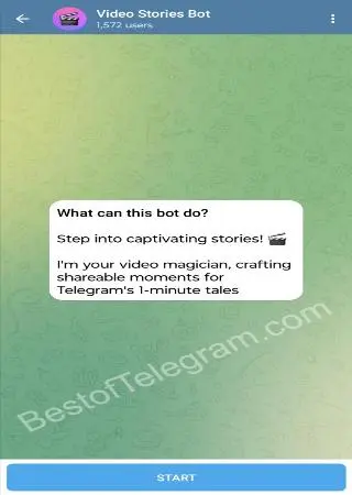 Video Stories Bot preview 1