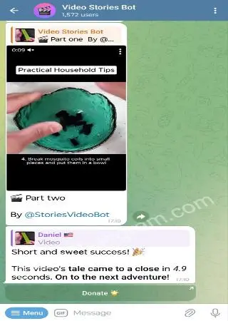 Video Stories Bot preview 3