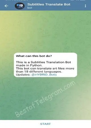 Subtitles Translate Bot preview 1