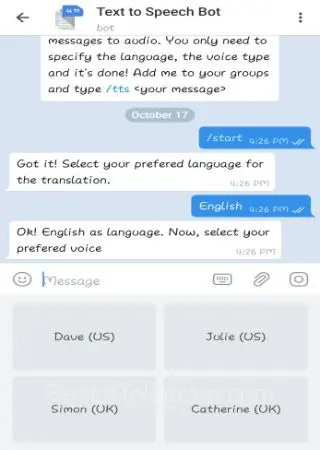 Text to Speech Bot preview 3