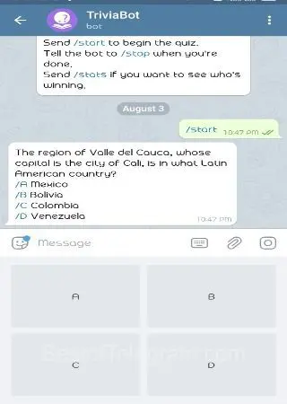 TriviaBot preview 2