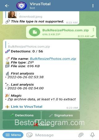 VirusTotalAV_bot bot step 2