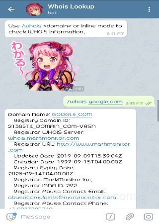 WhoisBot step 2