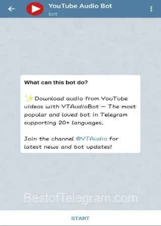 Youtube Audio Bot preview 1