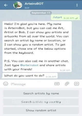 ArteiroBOT preview 2