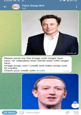 Face Swap Bot step 2