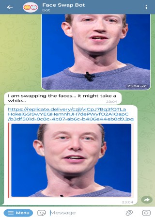 Face Swap Bot step 3