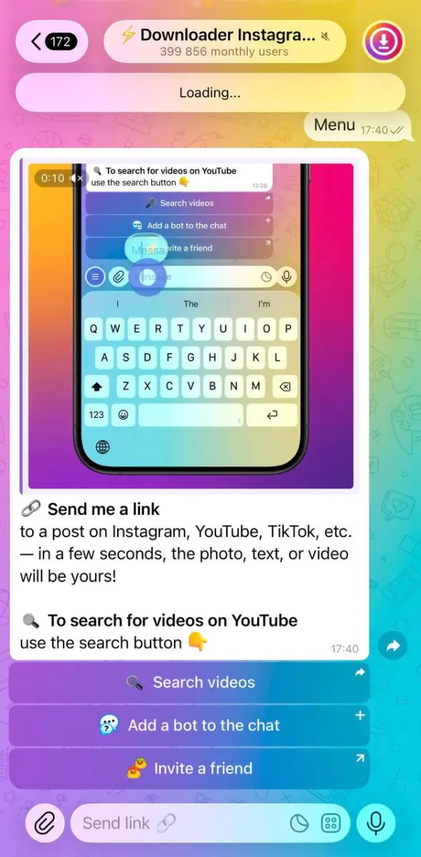 ⚡️Downloader Instagram, TikTok, Pinterest preview 1