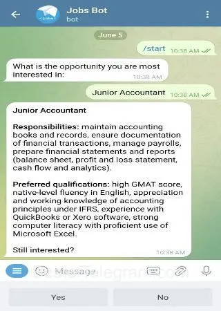 Telegram Jobs preview 3
