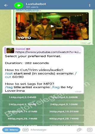 luxtubebot bot step 2