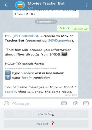 top 10 telegram bot for movies