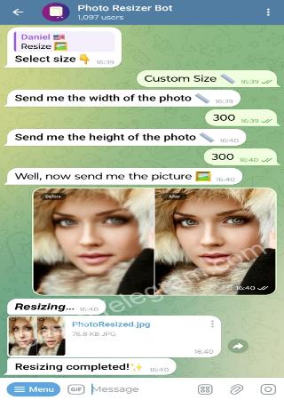 photoresizerbot bot step 2