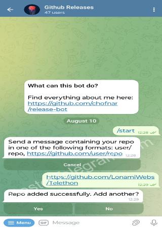 prgitrelbot bot step 2