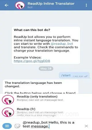 ReadUp Inline Translator preview 2