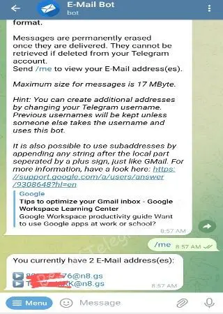 E-Mail Bot preview 2