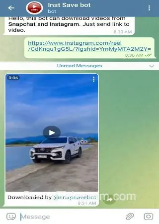 Insta Save bot preview 2
