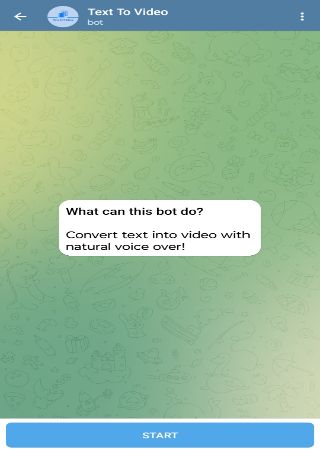 textToVideoBot bot step 1