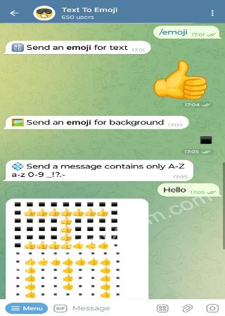textojibot bot step 2
