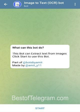 Image to Text (OCR) bot Telegram Bot